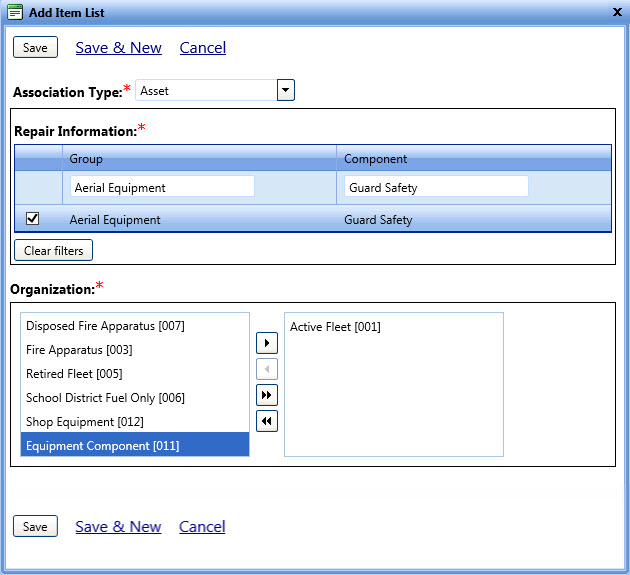 Add a part list
