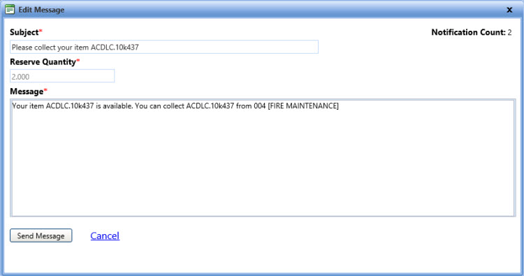Edit message