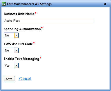 Accident history settings