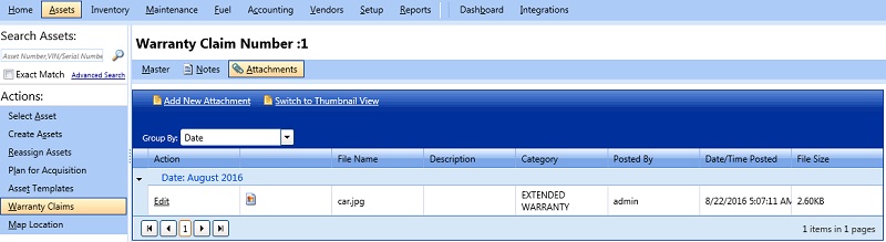 File A Claim Tab Attachment Tab_Warranty Claim