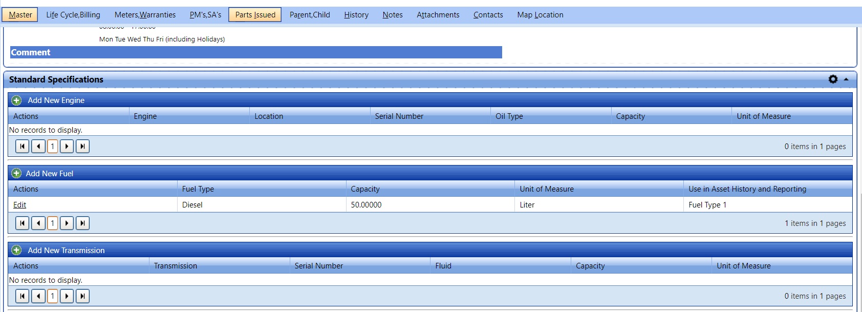 Standard Specifications